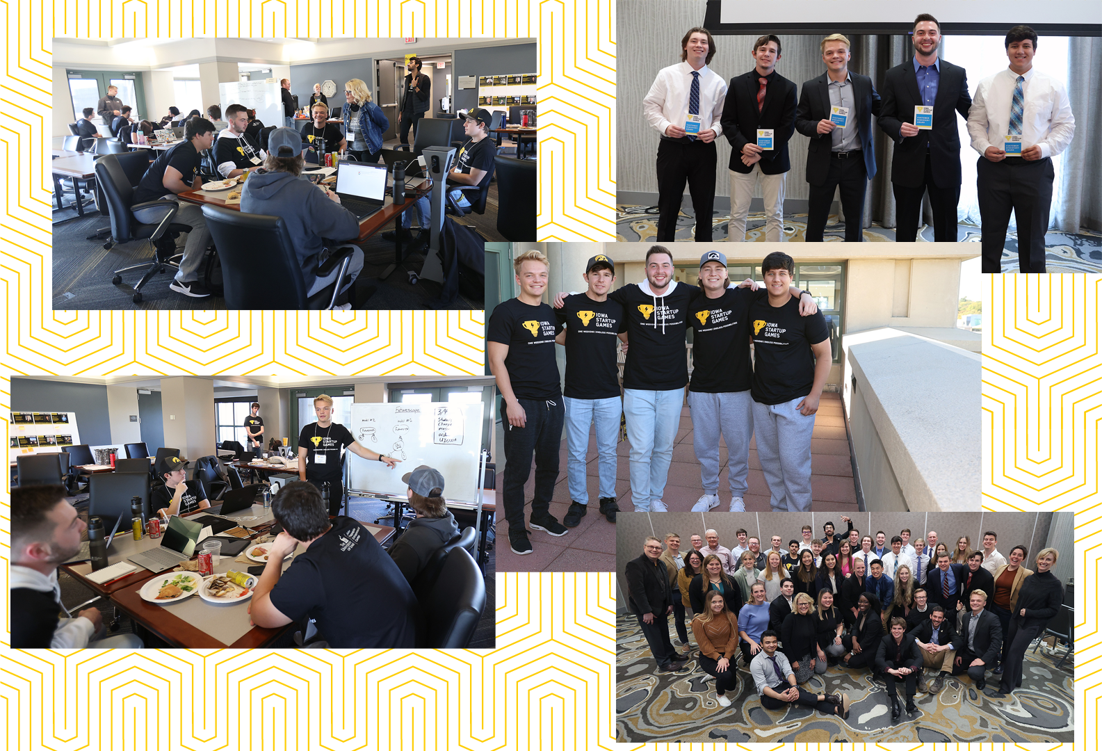 Submitted collage of FutureScope members at Fall 2021 Startup Games