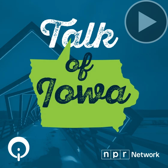 Iowa Public Radio - Talk of Iowa logo - with "Play Button"