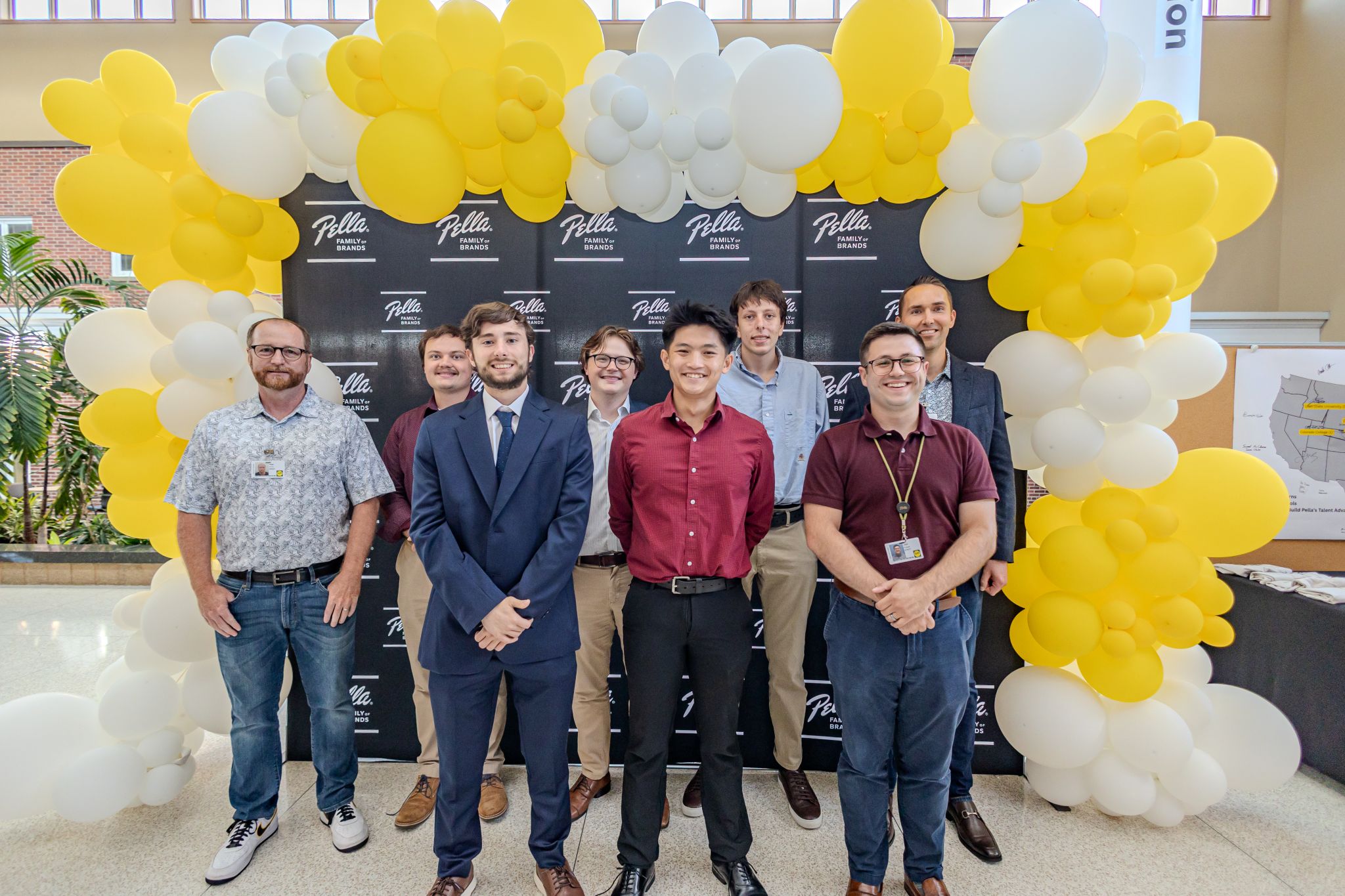 Allen Wolf with Pella team