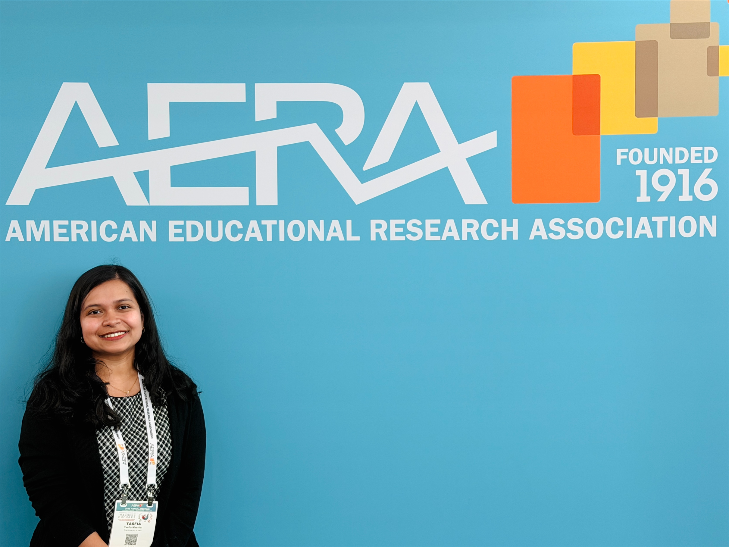 Professor Mashiat at AERA conference