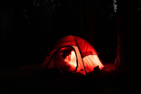 Osama and Hussam tent