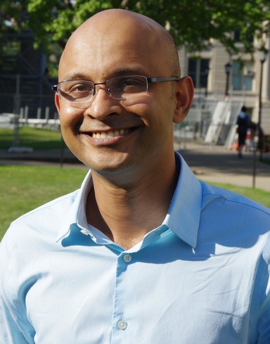 UI Computer Science Assistant Professor Omar Chowdhury - photographed on Pentacrest in August 2016
