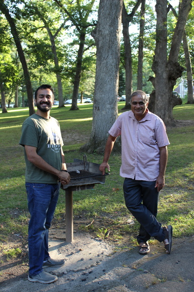 PhD student Osama Khalid pictured with Prof. Varadarajan