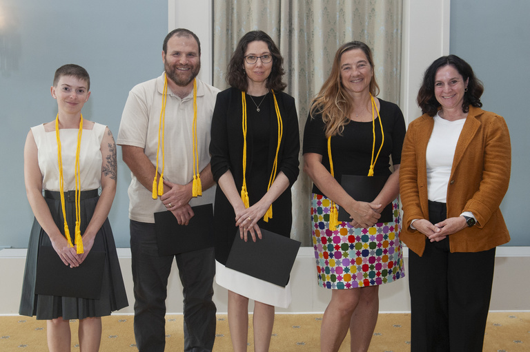 Elizabeth Kleinman in group photo at the Faculty Honors Award Ceremony