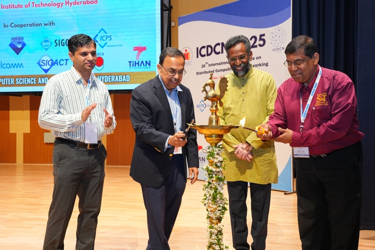 Sukumar Ghosh participating in an event at ICDCN25