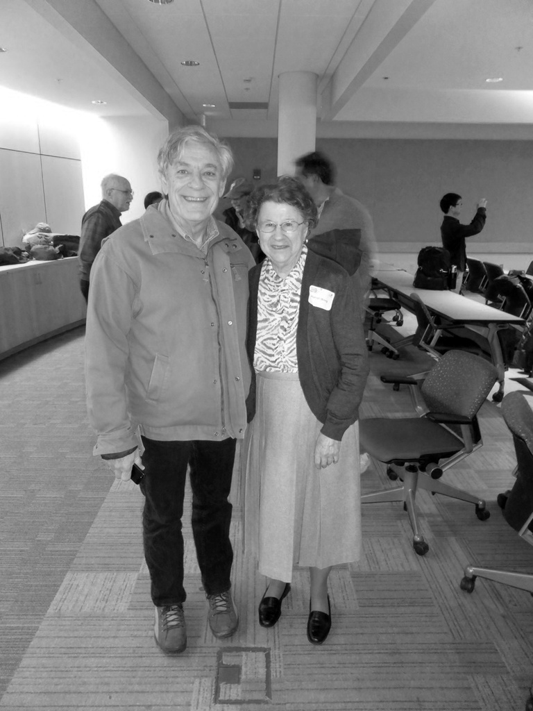 Mrs. Weeg and alumnus Larry Snyder at our 50th anniversary celebration in 2015.