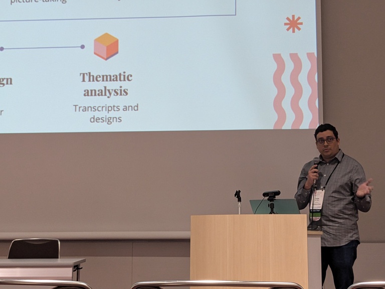 Lucas Silva presenting at CHI 2025
