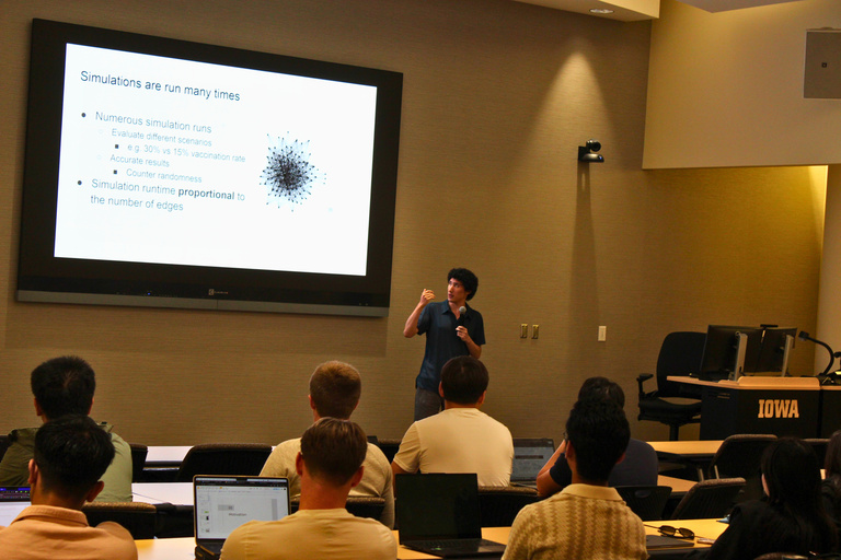 ISU and Uiowa Symposium Benjamin Hourcade presenting