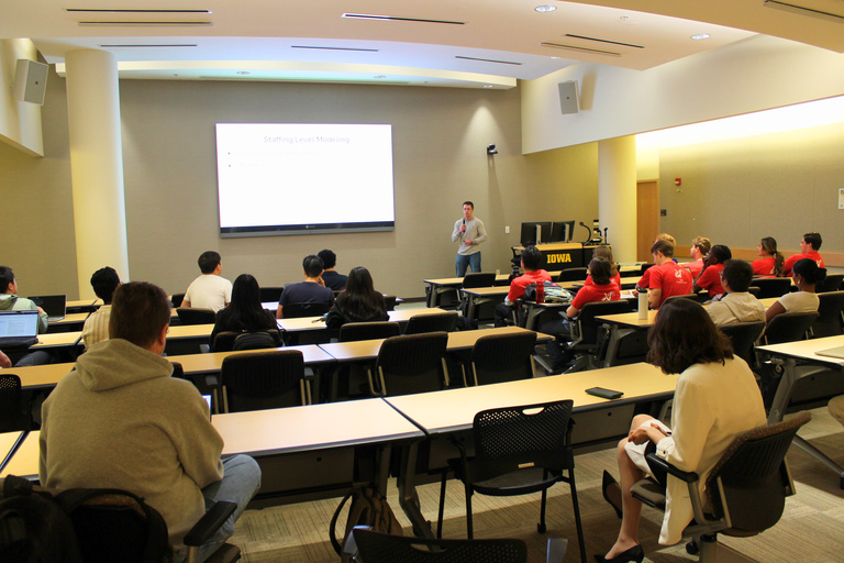 ISU and Uiowa Symposium Garrett Roehl presenting