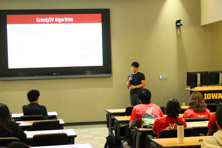 ISU and Uiowa Symposium Matthew Wang presenting
