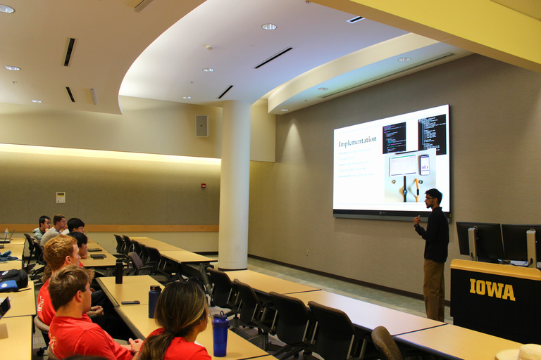 ISU and Uiowa Symposium Omar Rafia presenting