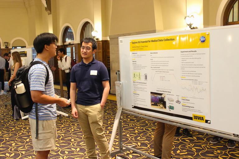 Matthew Wang presenting at SURC
