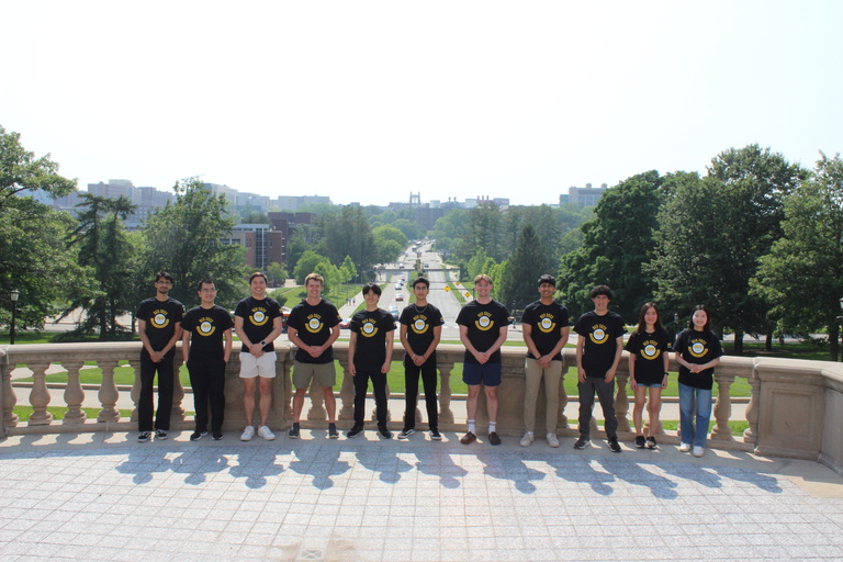 REU 2025 Participants posing at West of OId Capitol Building