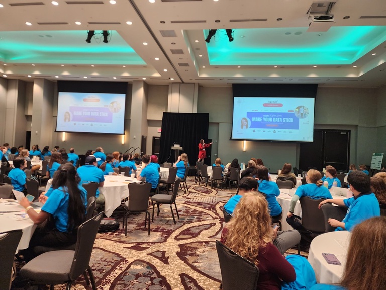 Erin Waldron presenting as keynote speaker at MINK WIC
