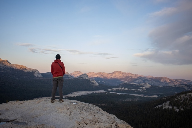 Sunrise from atop Lembert Dome