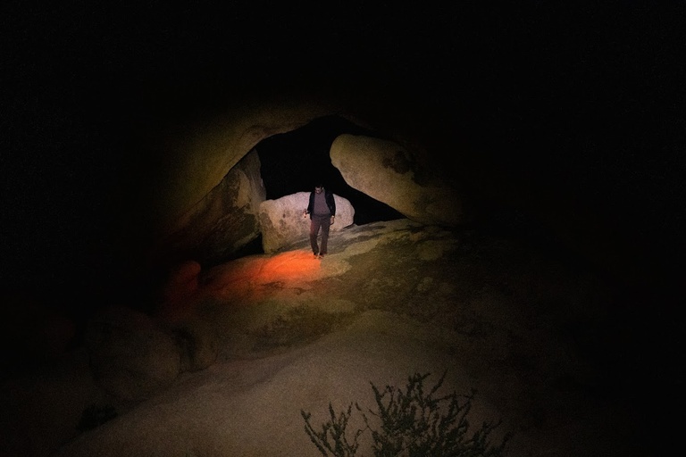 Hussam hiking near Arch Rock, Joshua Tree Natl Park