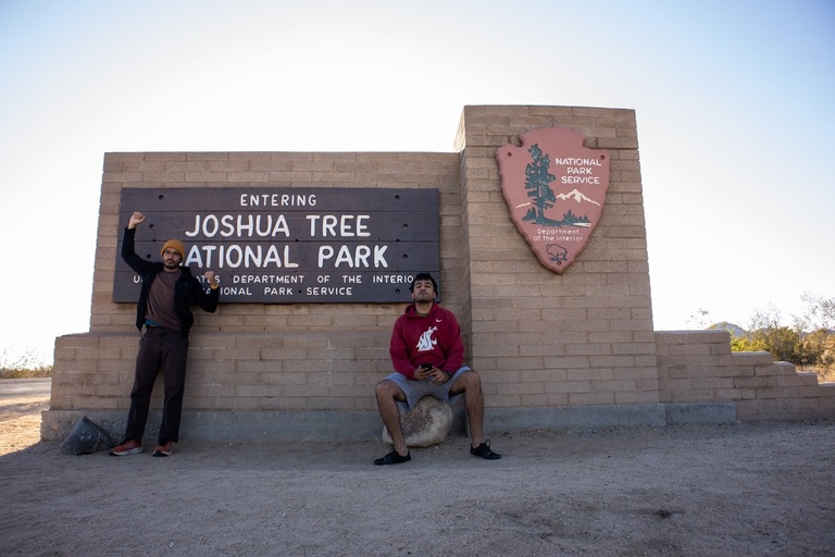 The entrance to Joshua Tree Natl. Park