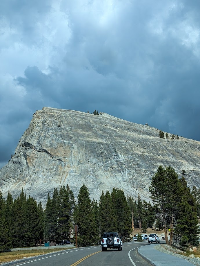 Lembert Dome as seen from Tioga Road