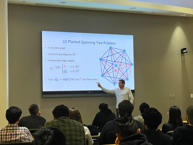 Mehrdad Moharrami presenting at grad symposium