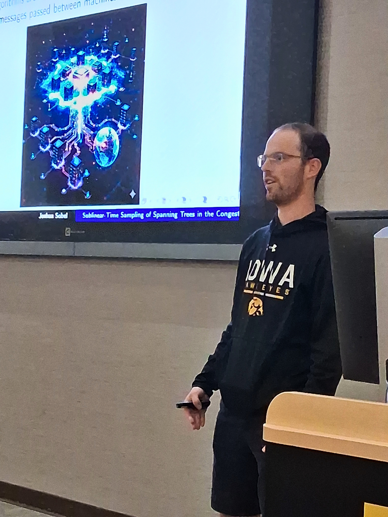 Josh Sobel presenting at Grad Symposium