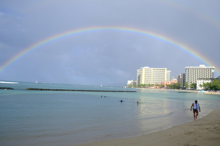 Prof. Ye's rainbow view in Hawai'i