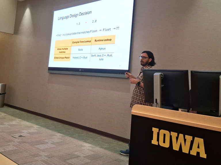 Apoorv presenting at Grad Symposium