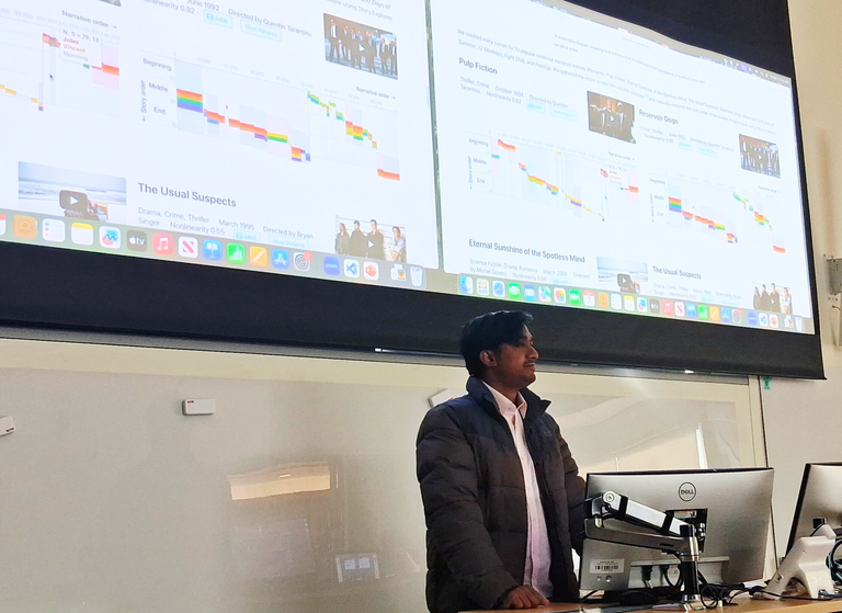 Naimul Hoque presenting at Grad Symposium