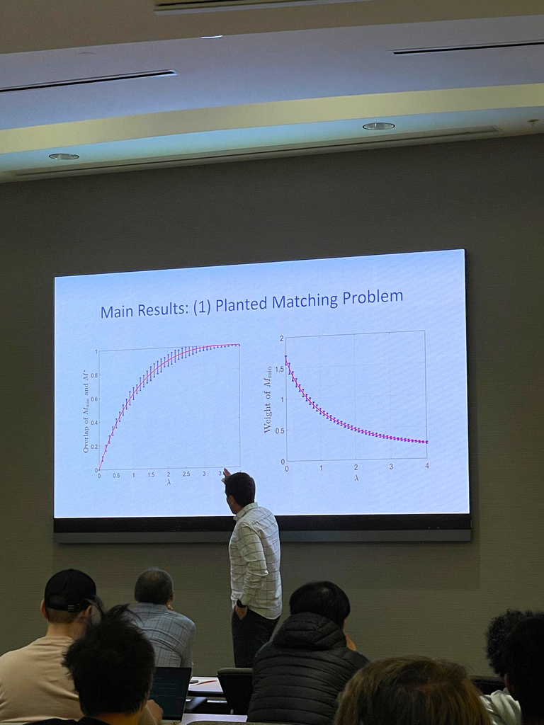 Mehrdad Moharrami presenting at Grad Symposium