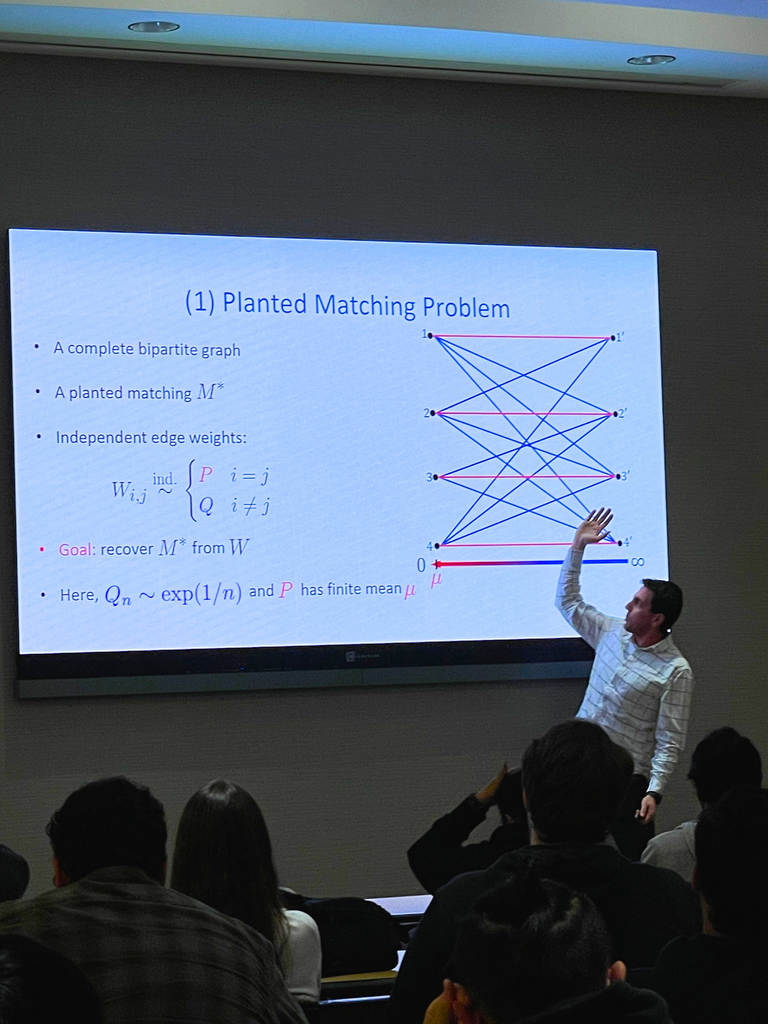Mehrdad Moharrami presenting at Grad Symposium