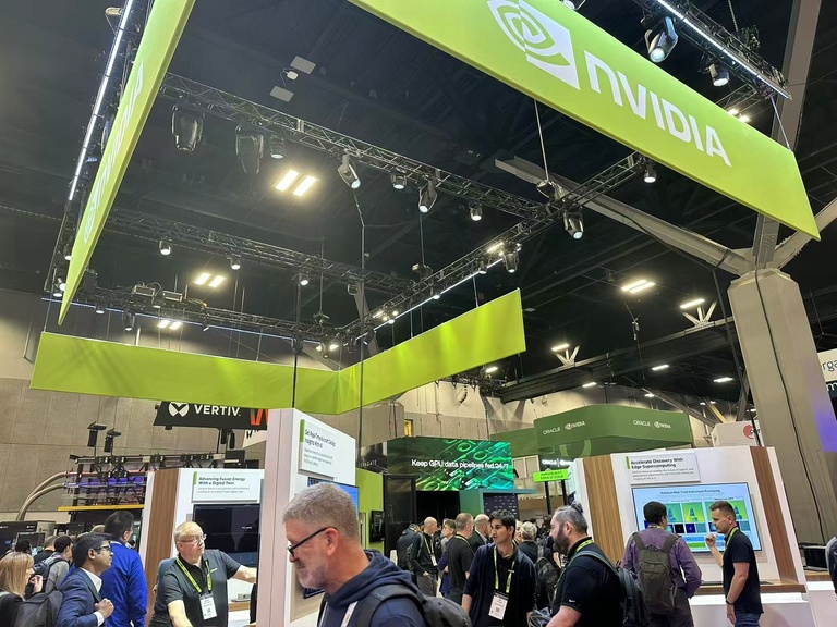 NVIDIA booth.