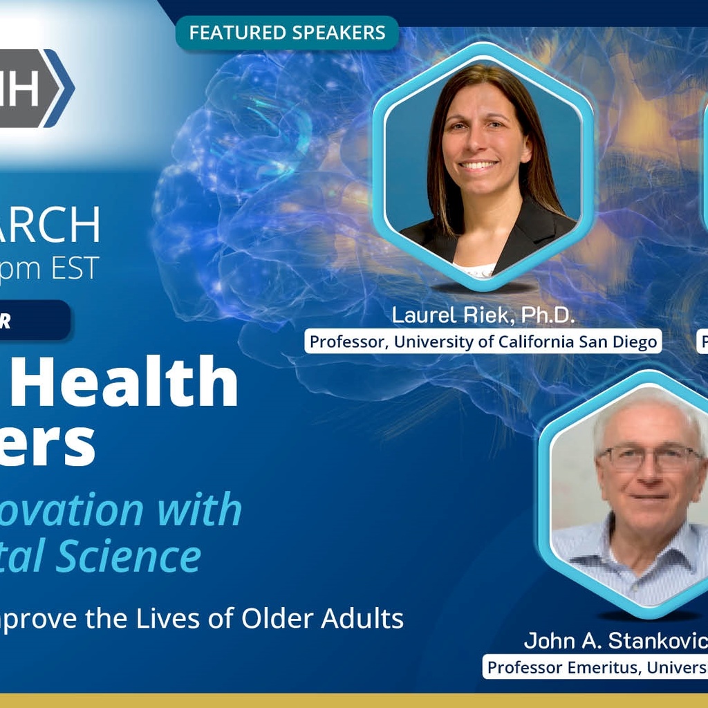 NSF x NIH symposium on Technology to Improve the Lives of Older Adults promotional image