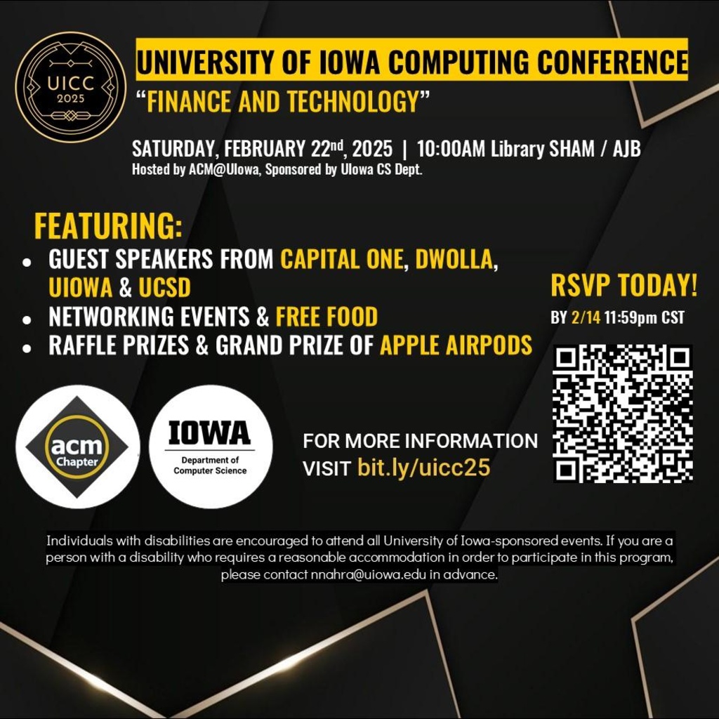 The University of Iowa Computing Conference (UICC) 2025 promotional image