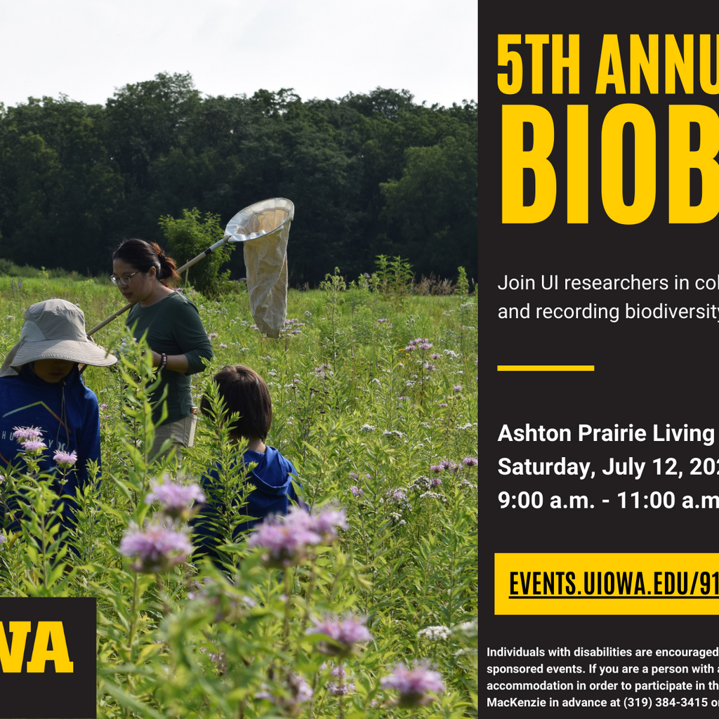 5th Annual BioBlitz at the Ashton Prairie Living Laboratory promotional image