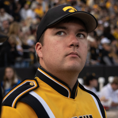 Rece Johnson close up at a game