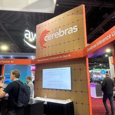 A Cerebras display at the SC'24 exhibition