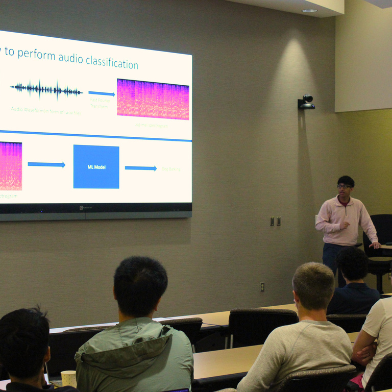 ISU and Uiowa Symposium Shanmuka Sadhu presenting