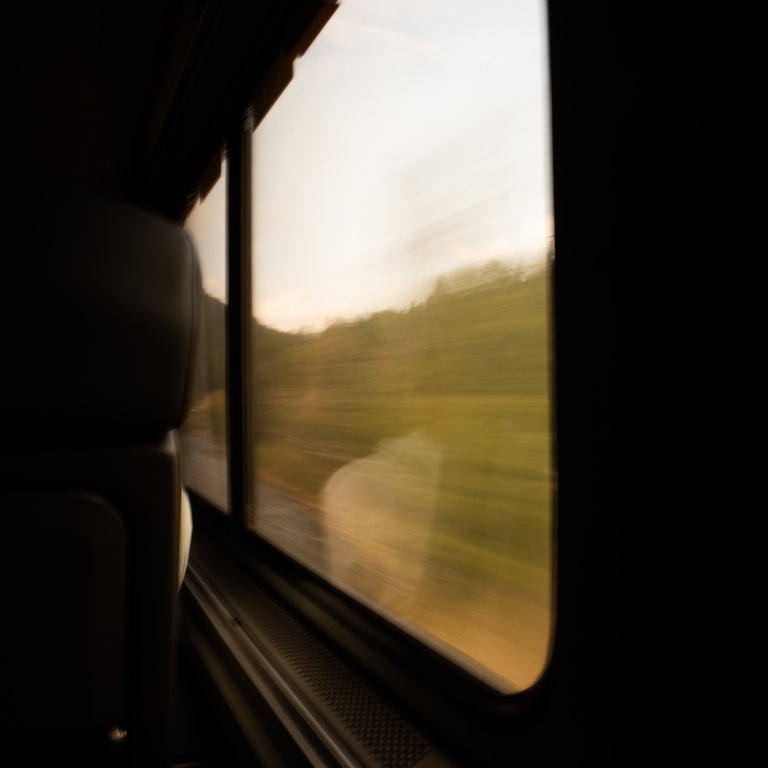 Amtrak window scene