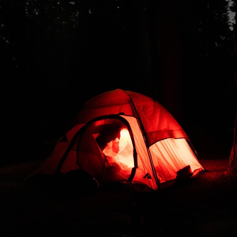 Osama and Hussam tent