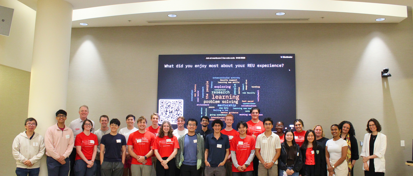 Group photo of REU cohorts