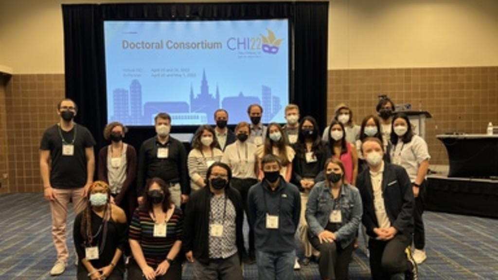 Currin et al. at the 2022 CHI Doctoral Consortium in New Orleans, an international conference of Human-Computer Interaction