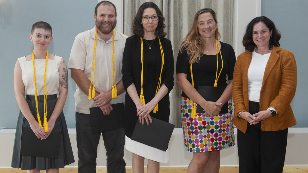 Elizabeth Kleinman in group photo at the Faculty Honors Award Ceremony