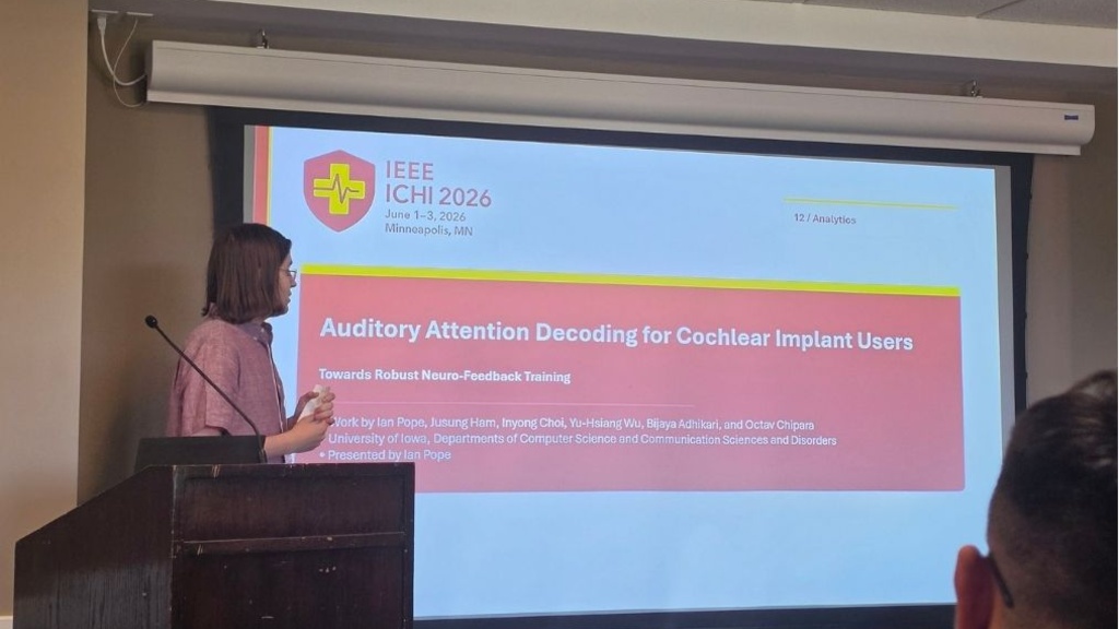 Ian Pope presenting at ICHI 2026